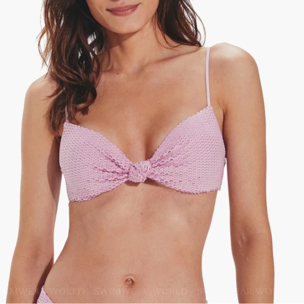 Erin Knot Textured Bikini Top